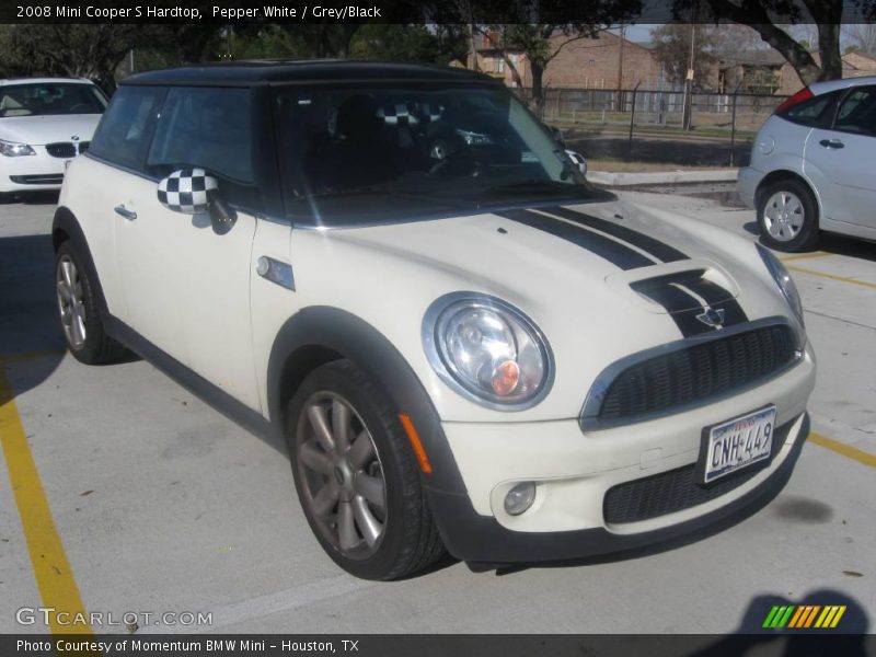 Pepper White / Grey/Black 2008 Mini Cooper S Hardtop