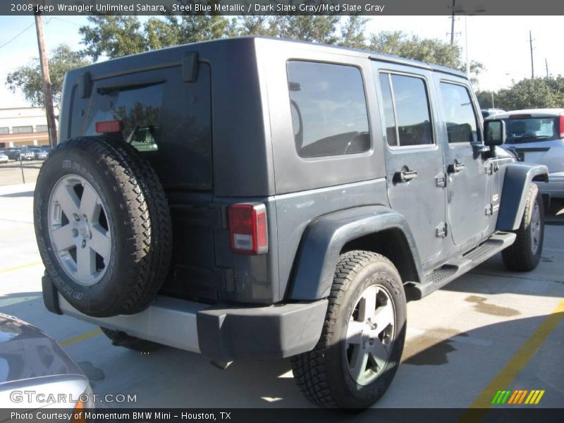 Steel Blue Metallic / Dark Slate Gray/Med Slate Gray 2008 Jeep Wrangler Unlimited Sahara