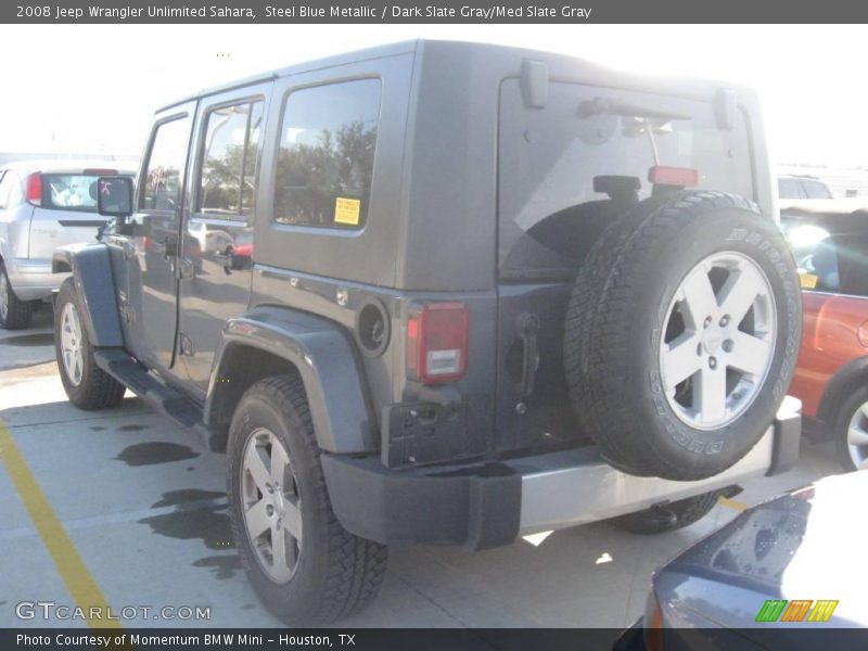 Steel Blue Metallic / Dark Slate Gray/Med Slate Gray 2008 Jeep Wrangler Unlimited Sahara
