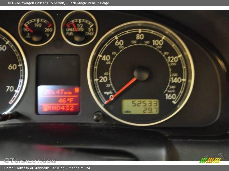 Black Magic Pearl / Beige 2001 Volkswagen Passat GLS Sedan