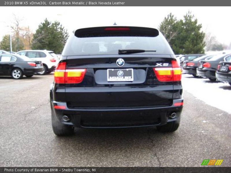 Carbon Black Metallic / Black Nevada Leather 2010 BMW X5 xDrive30i