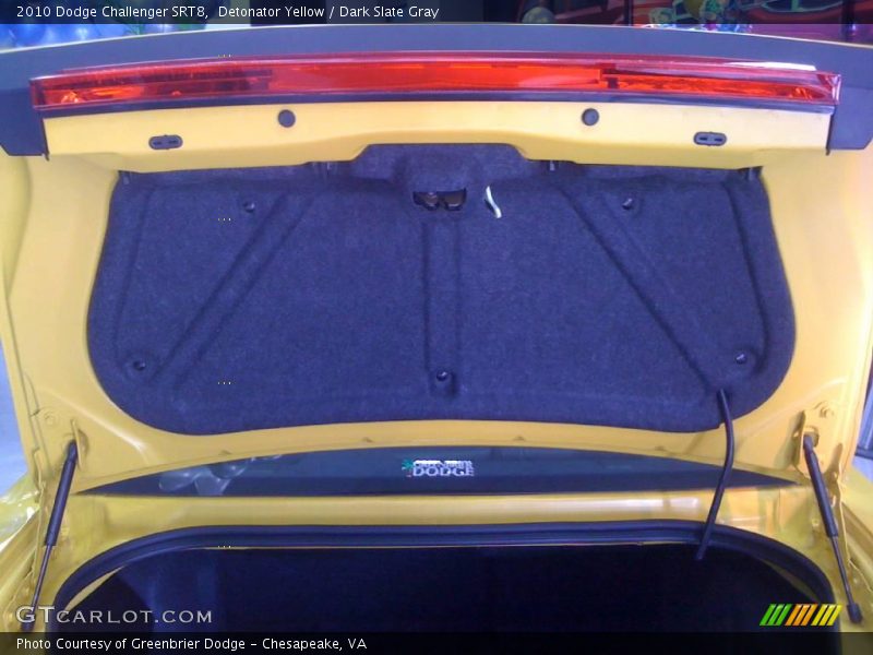 Detonator Yellow / Dark Slate Gray 2010 Dodge Challenger SRT8