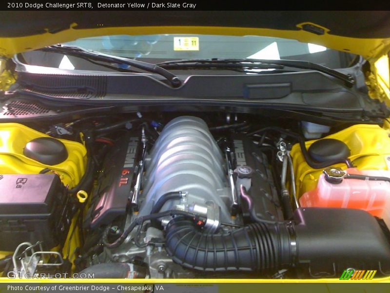 Detonator Yellow / Dark Slate Gray 2010 Dodge Challenger SRT8