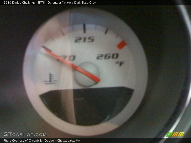 Detonator Yellow / Dark Slate Gray 2010 Dodge Challenger SRT8