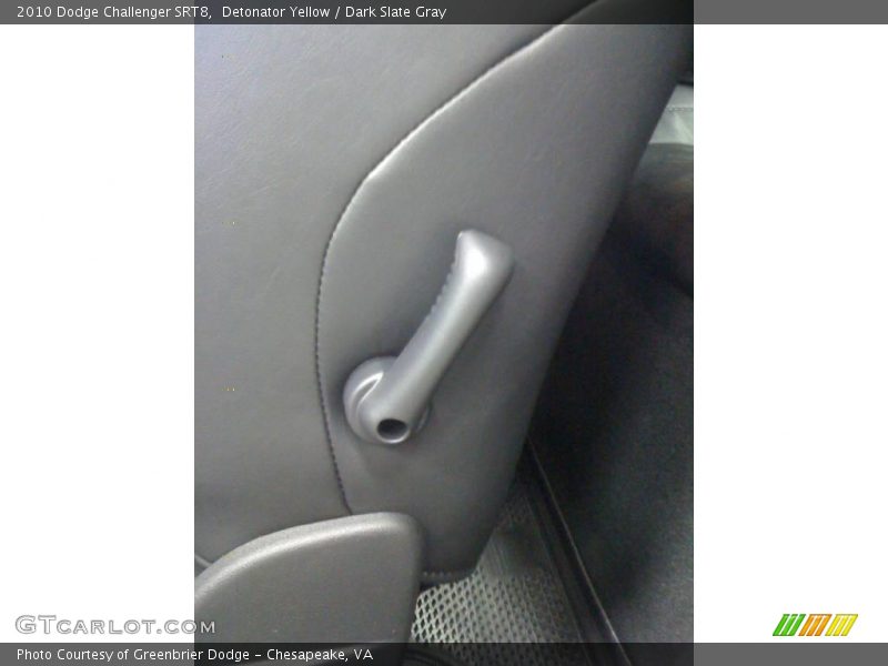 Detonator Yellow / Dark Slate Gray 2010 Dodge Challenger SRT8