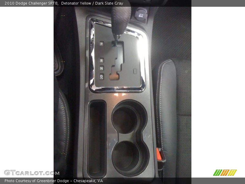 Detonator Yellow / Dark Slate Gray 2010 Dodge Challenger SRT8