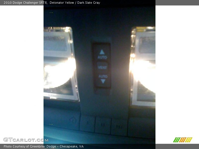 Detonator Yellow / Dark Slate Gray 2010 Dodge Challenger SRT8
