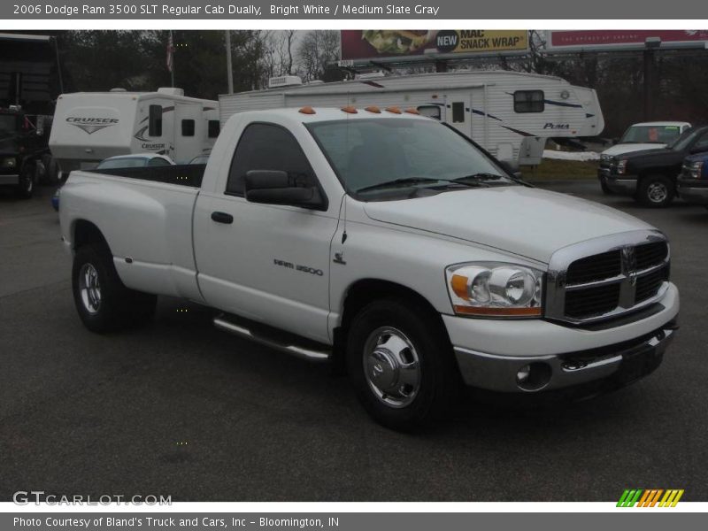 Bright White / Medium Slate Gray 2006 Dodge Ram 3500 SLT Regular Cab Dually