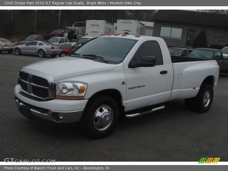 Bright White / Medium Slate Gray 2006 Dodge Ram 3500 SLT Regular Cab Dually