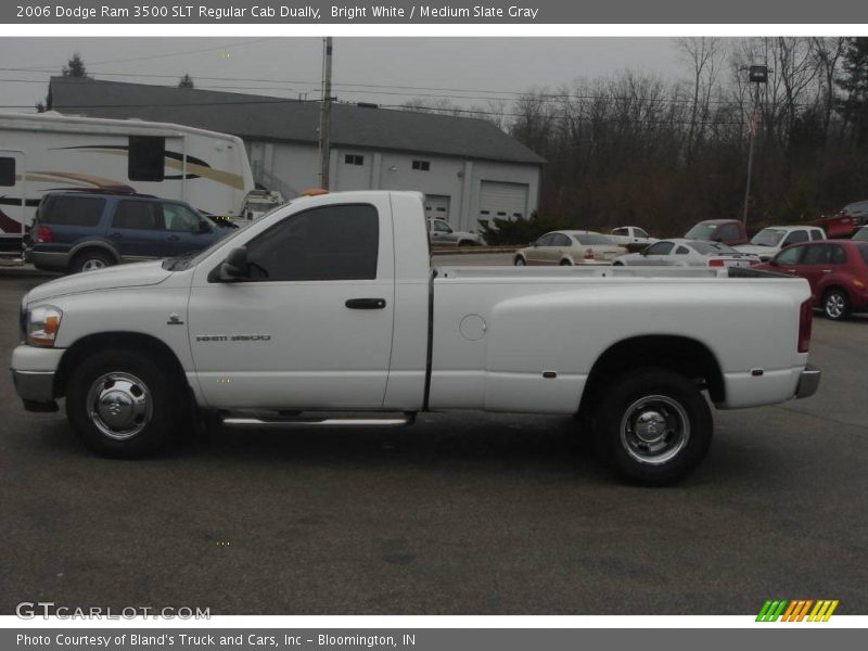 Bright White / Medium Slate Gray 2006 Dodge Ram 3500 SLT Regular Cab Dually
