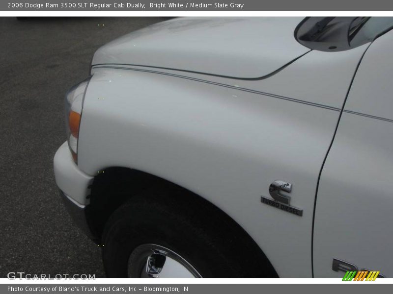 Bright White / Medium Slate Gray 2006 Dodge Ram 3500 SLT Regular Cab Dually