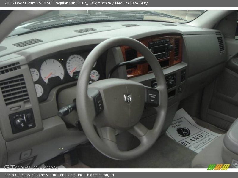 Bright White / Medium Slate Gray 2006 Dodge Ram 3500 SLT Regular Cab Dually