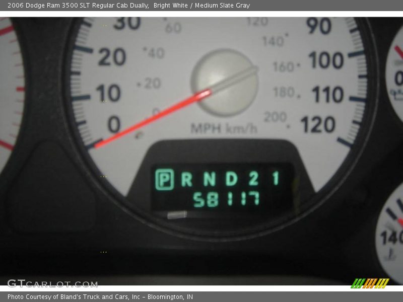 Bright White / Medium Slate Gray 2006 Dodge Ram 3500 SLT Regular Cab Dually