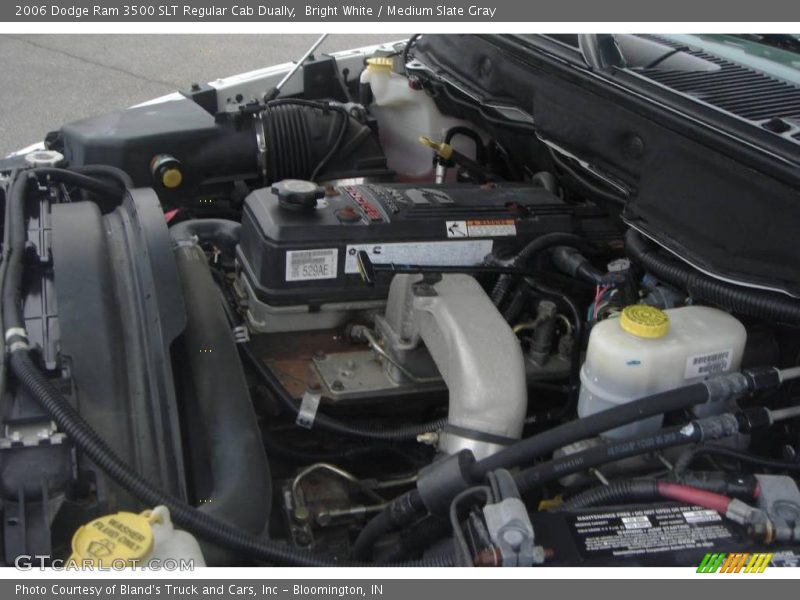 Bright White / Medium Slate Gray 2006 Dodge Ram 3500 SLT Regular Cab Dually