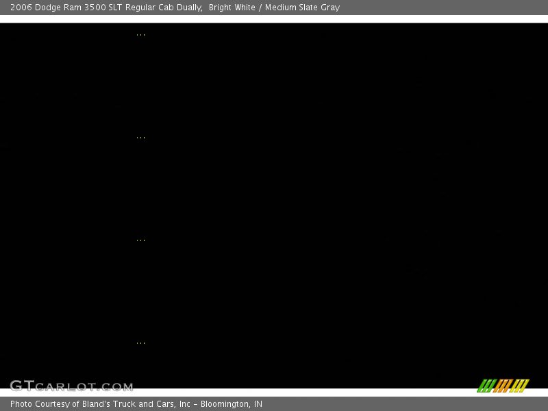 Bright White / Medium Slate Gray 2006 Dodge Ram 3500 SLT Regular Cab Dually