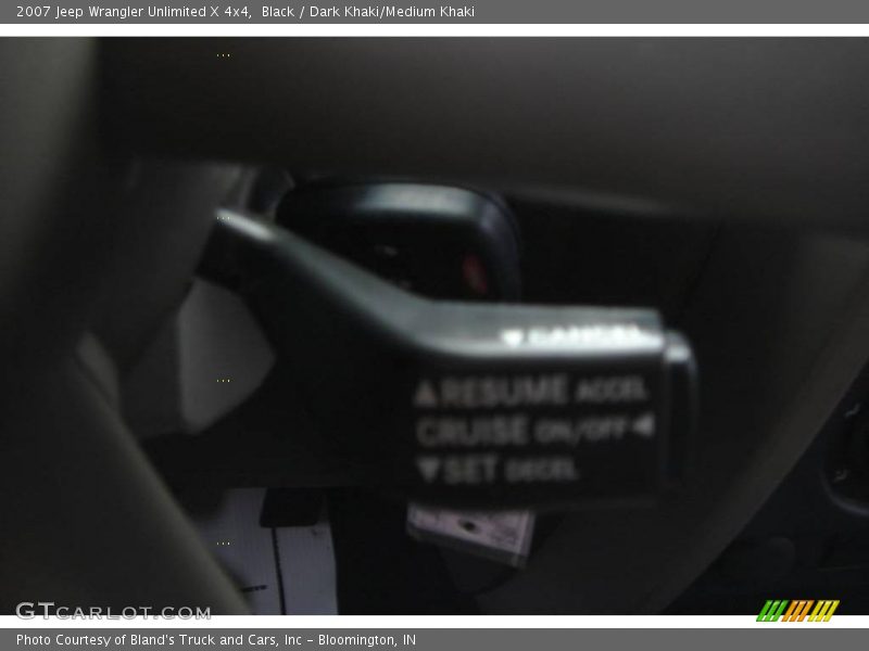Black / Dark Khaki/Medium Khaki 2007 Jeep Wrangler Unlimited X 4x4