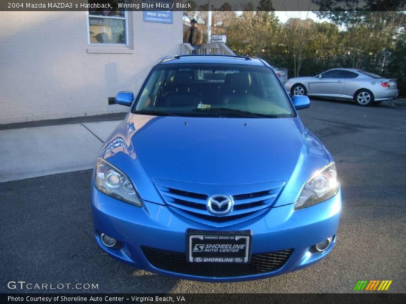 Winning Blue Mica / Black 2004 Mazda MAZDA3 s Hatchback