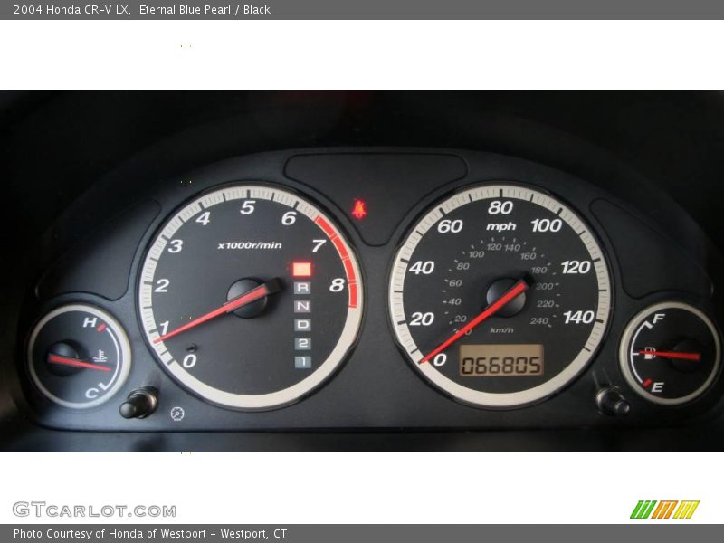 Eternal Blue Pearl / Black 2004 Honda CR-V LX