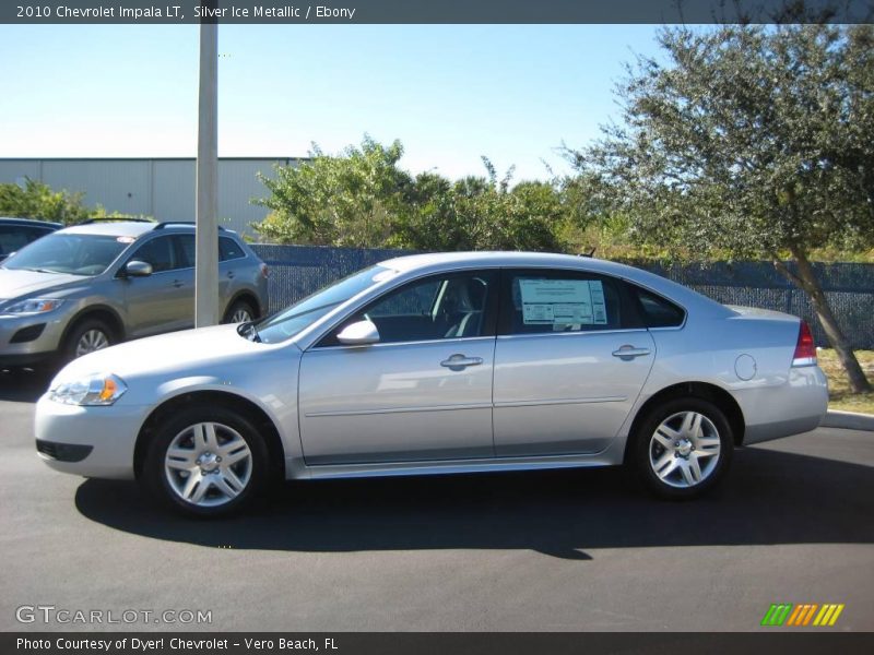 Silver Ice Metallic / Ebony 2010 Chevrolet Impala LT