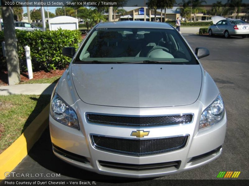 Silver Ice Metallic / Titanium 2010 Chevrolet Malibu LS Sedan