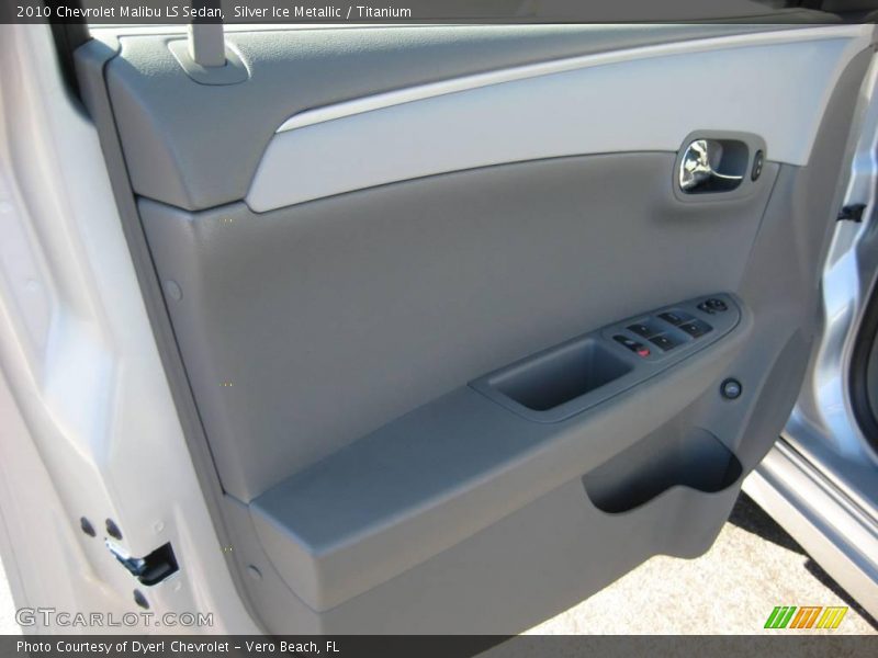 Silver Ice Metallic / Titanium 2010 Chevrolet Malibu LS Sedan