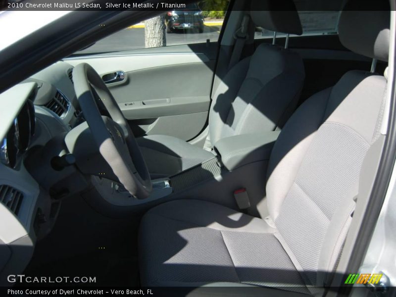 Silver Ice Metallic / Titanium 2010 Chevrolet Malibu LS Sedan
