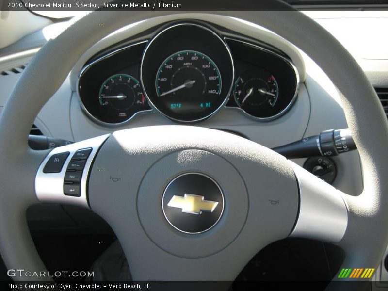 Silver Ice Metallic / Titanium 2010 Chevrolet Malibu LS Sedan