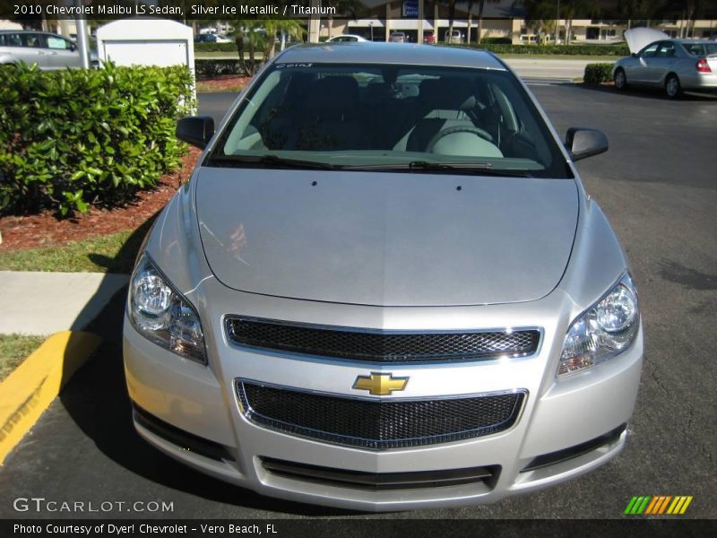 Silver Ice Metallic / Titanium 2010 Chevrolet Malibu LS Sedan