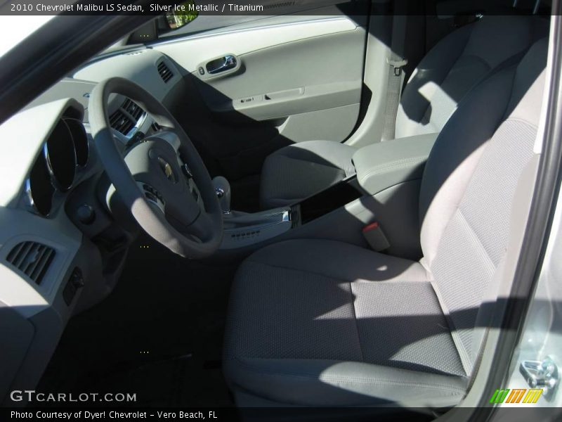 Silver Ice Metallic / Titanium 2010 Chevrolet Malibu LS Sedan