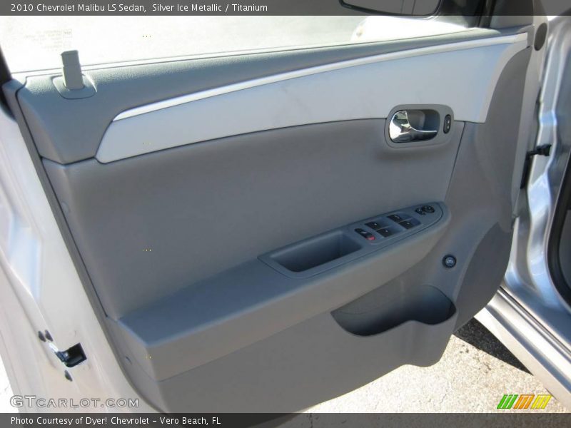 Silver Ice Metallic / Titanium 2010 Chevrolet Malibu LS Sedan