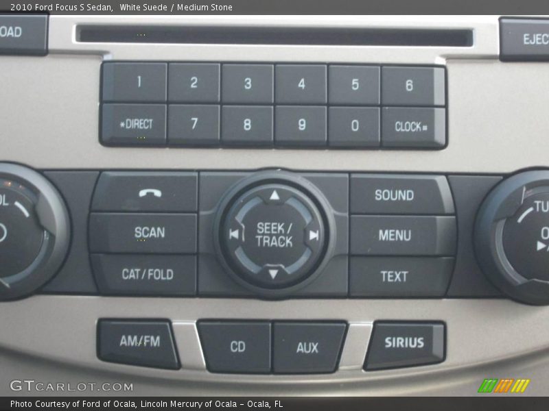 White Suede / Medium Stone 2010 Ford Focus S Sedan