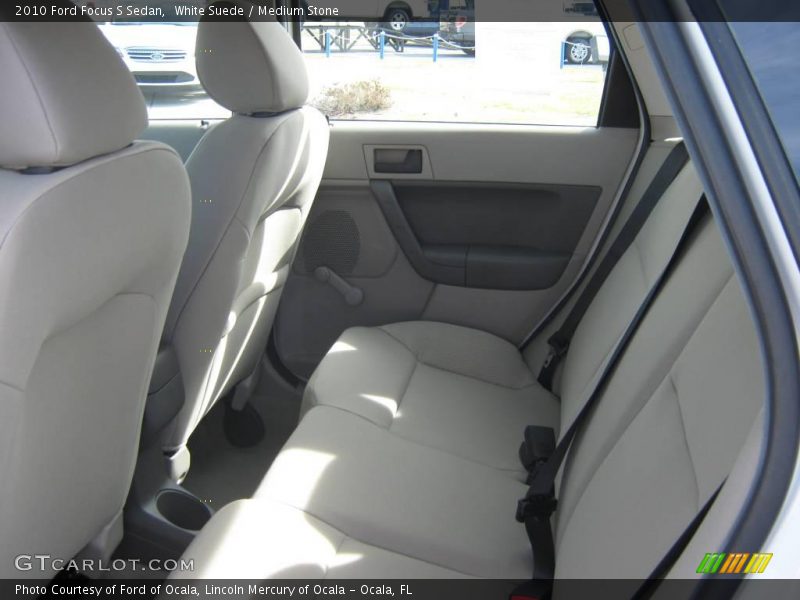 White Suede / Medium Stone 2010 Ford Focus S Sedan