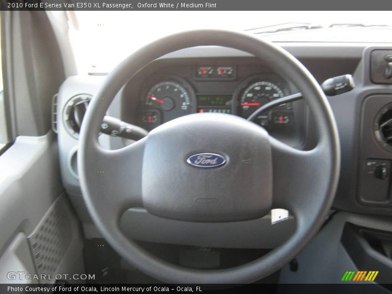 Oxford White / Medium Flint 2010 Ford E Series Van E350 XL Passenger