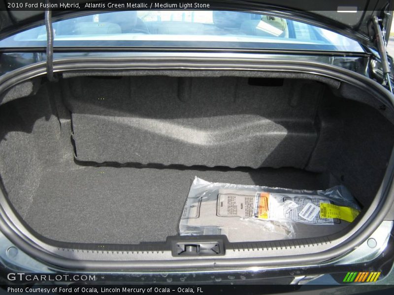 Atlantis Green Metallic / Medium Light Stone 2010 Ford Fusion Hybrid