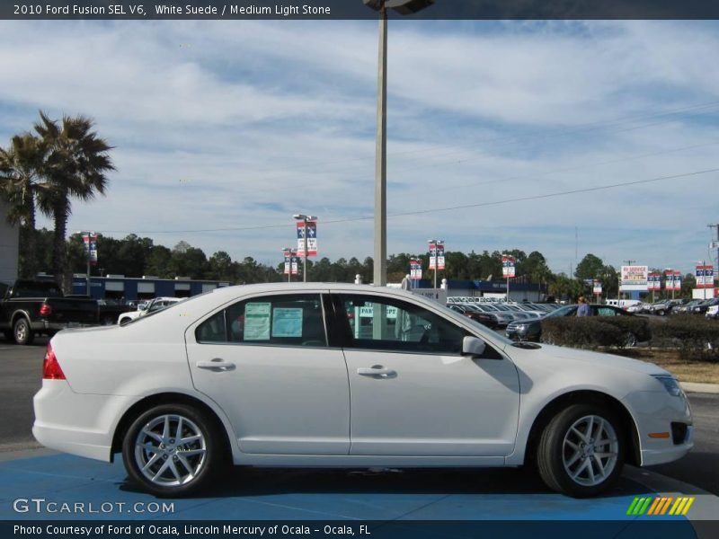White Suede / Medium Light Stone 2010 Ford Fusion SEL V6