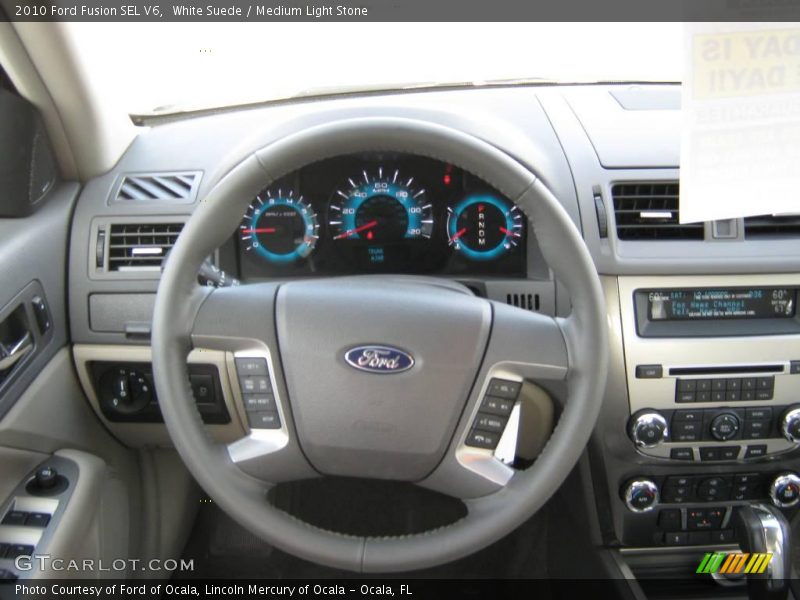 White Suede / Medium Light Stone 2010 Ford Fusion SEL V6