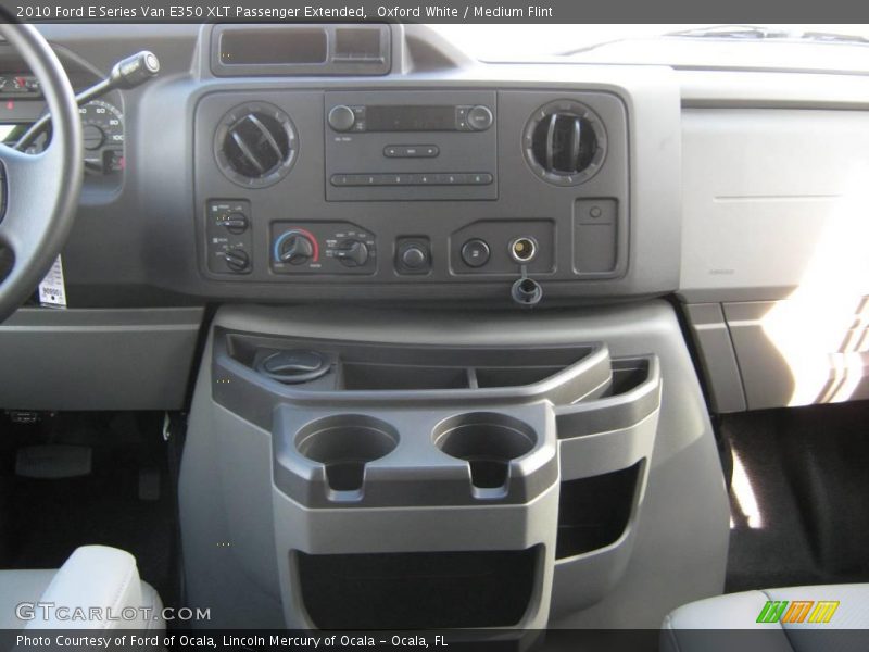 Oxford White / Medium Flint 2010 Ford E Series Van E350 XLT Passenger Extended