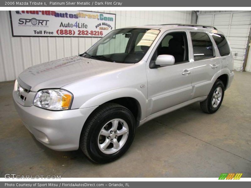 Platinum Silver Metallic / Dark Flint Gray 2006 Mazda Tribute s