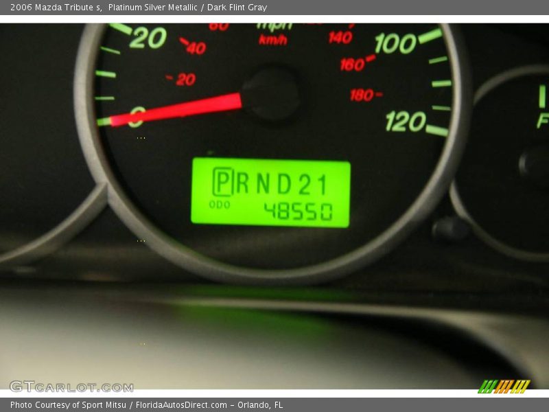 Platinum Silver Metallic / Dark Flint Gray 2006 Mazda Tribute s