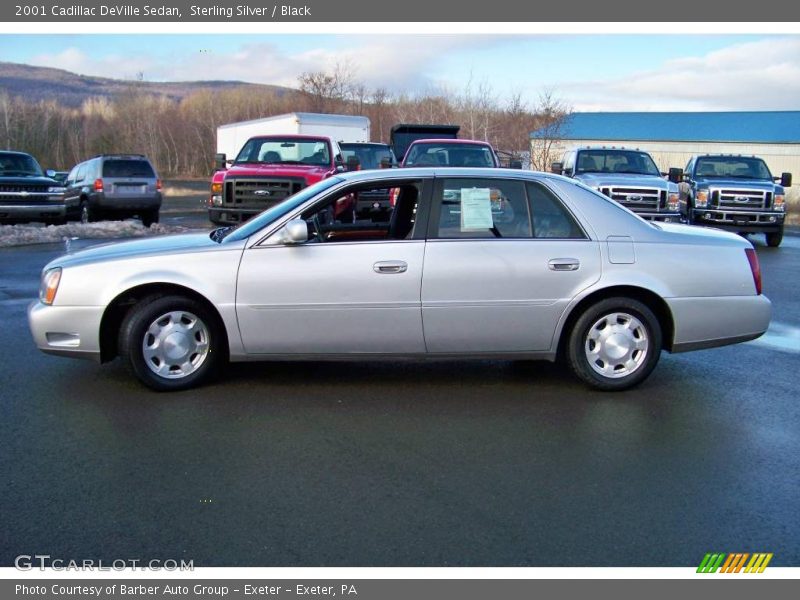 Sterling Silver / Black 2001 Cadillac DeVille Sedan