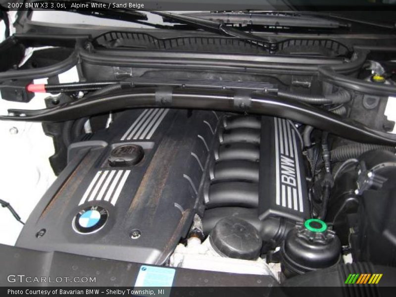 Alpine White / Sand Beige 2007 BMW X3 3.0si