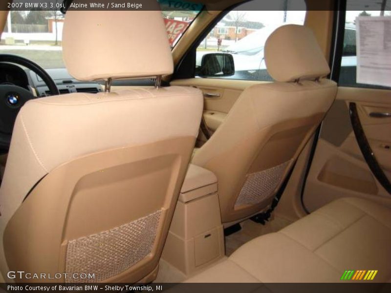 Alpine White / Sand Beige 2007 BMW X3 3.0si