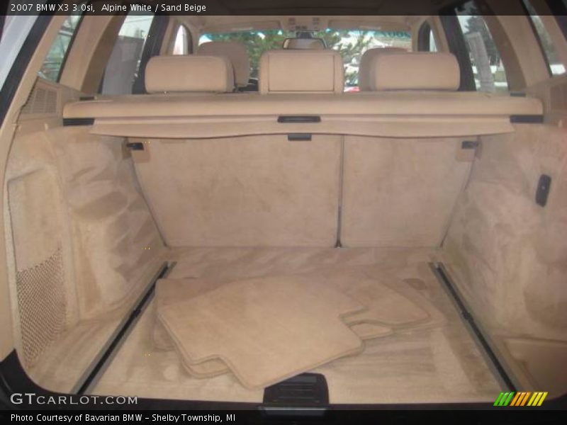 Alpine White / Sand Beige 2007 BMW X3 3.0si