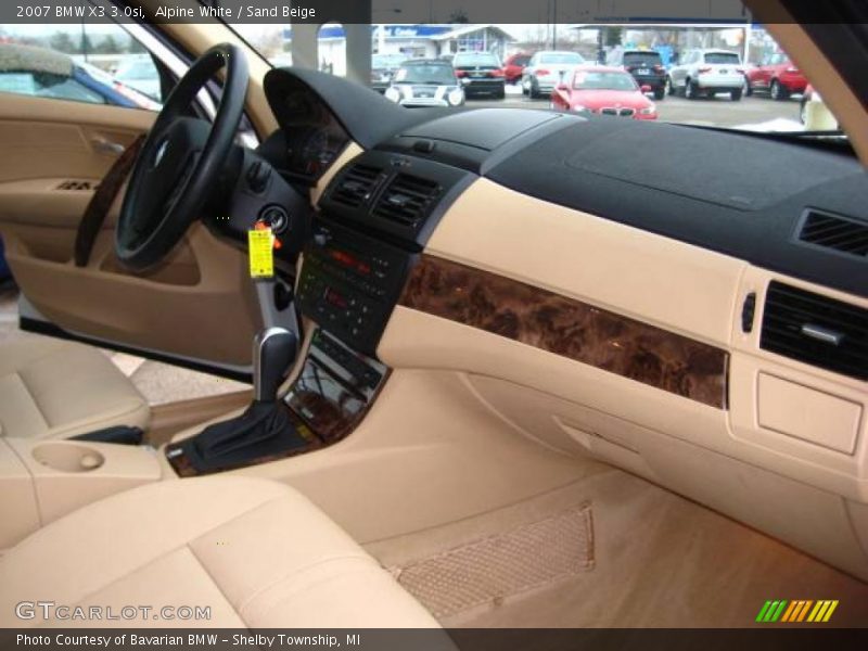 Alpine White / Sand Beige 2007 BMW X3 3.0si