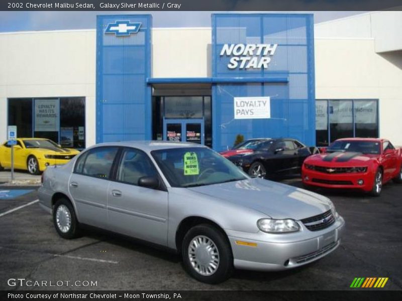 Galaxy Silver Metallic / Gray 2002 Chevrolet Malibu Sedan