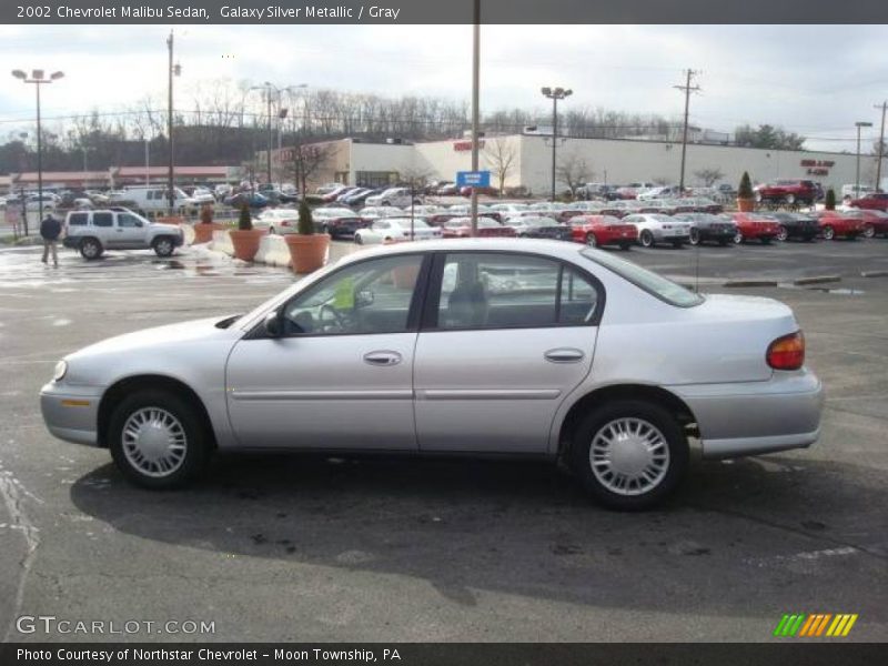 Galaxy Silver Metallic / Gray 2002 Chevrolet Malibu Sedan