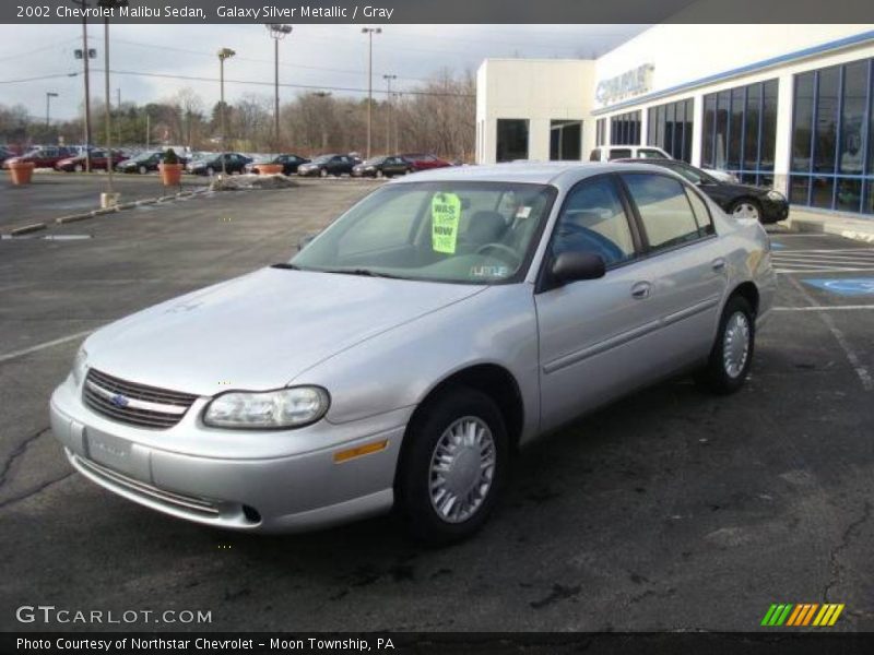 Galaxy Silver Metallic / Gray 2002 Chevrolet Malibu Sedan