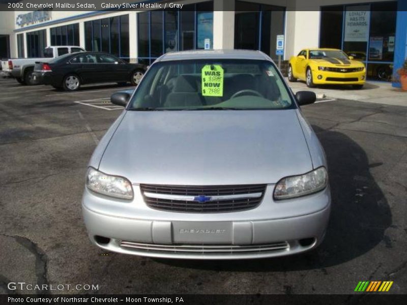 Galaxy Silver Metallic / Gray 2002 Chevrolet Malibu Sedan