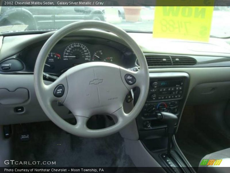 Galaxy Silver Metallic / Gray 2002 Chevrolet Malibu Sedan