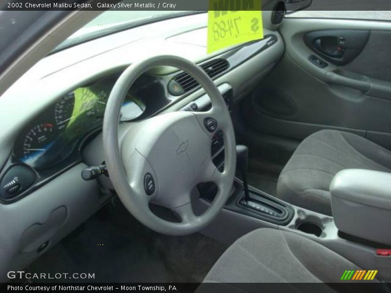 Galaxy Silver Metallic / Gray 2002 Chevrolet Malibu Sedan